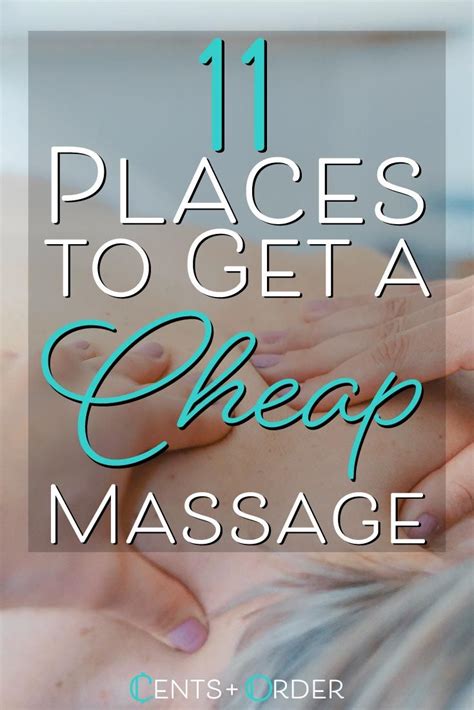 cheap massage nearby